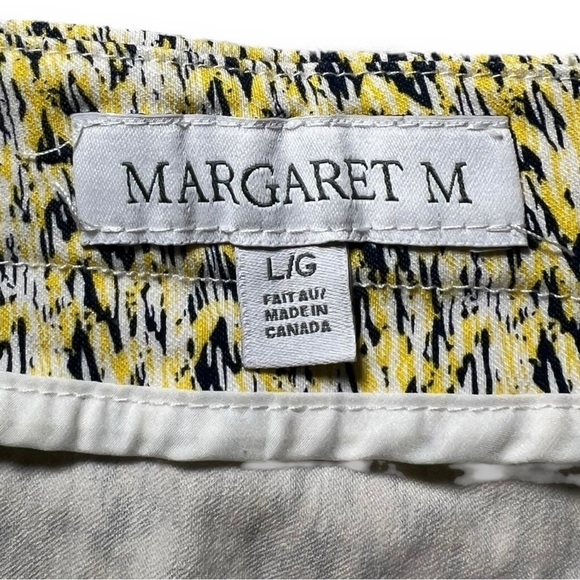 Margaret M Women’s Deandra A-Line Slimming Skirt Yellow Grey Size Large - Picture 2 of 4